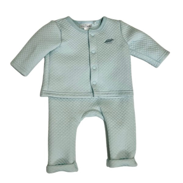 Boy's Blue 2 piece outfit for Reborn Dolls 0-3 months